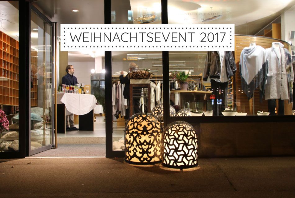 Weihnachtsevent 2017  Aussenansicht der Boutique